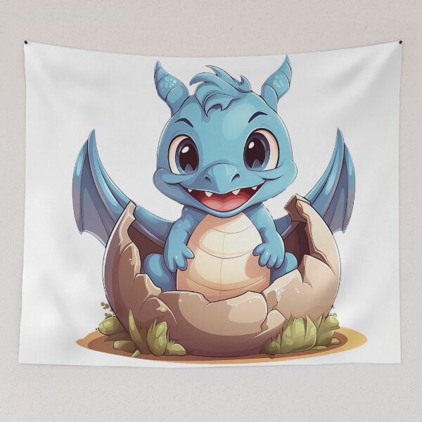 Item preview, Cute blue baby dragon designed and sold by Maryberry96.