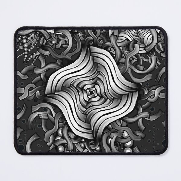 Item preview, Abstract Black and White Flowers Celebration  designed and sold by Wasted Potential ink.