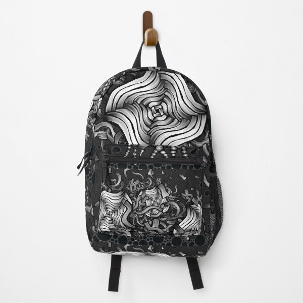 Item preview, Abstract Black and White Flowers Celebration designed and sold by Wasted Potential ink.