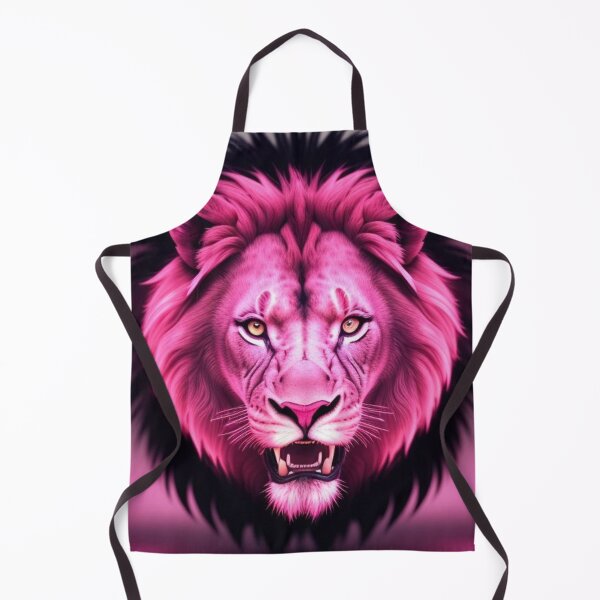 Aperçu de l'œuvre Vibrant Pink Neon Lion 10 - Electrifying Glow Art on Redbubble créée et vendue par craftyblinders9.