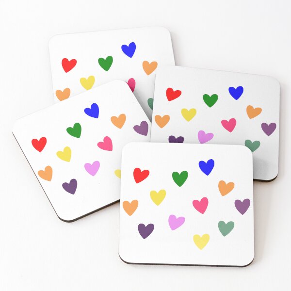Item preview, Heart Pack Multi Color Rainbow designed and sold by OscarAndOphelia.