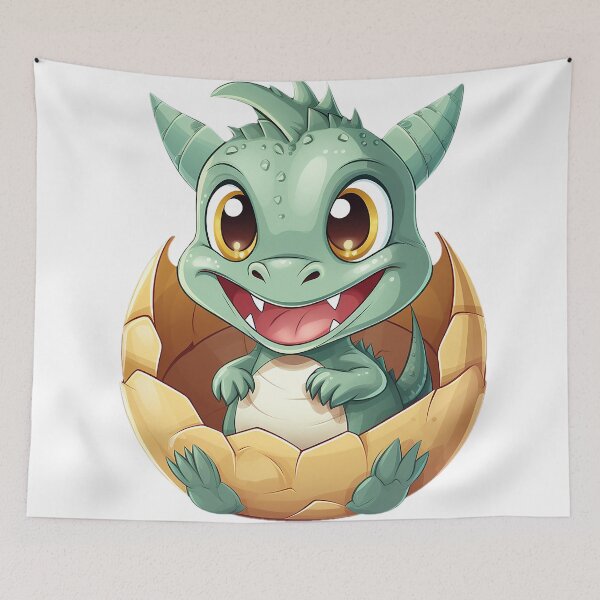 Item preview, Cute green baby dragon designed and sold by Maryberry96.
