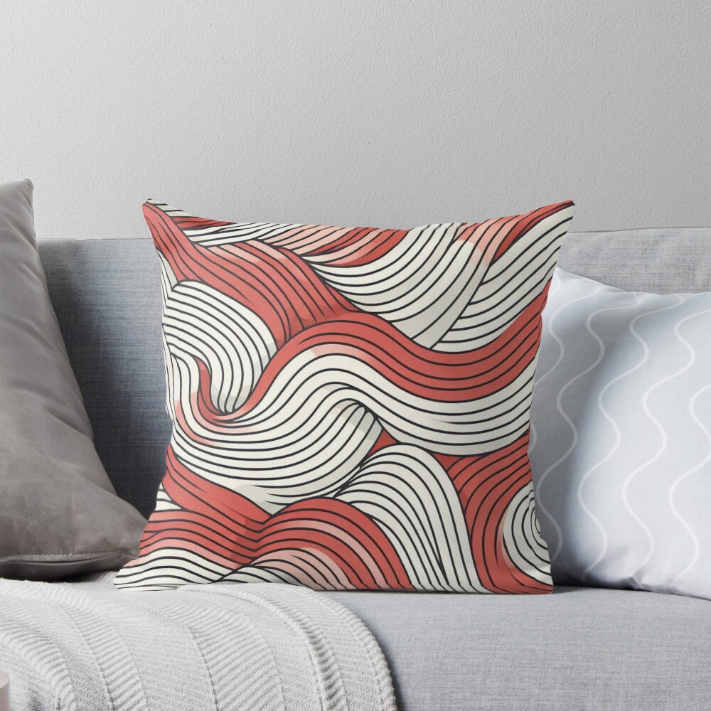 Item preview, Throw Pillow designed and sold by PatternInArt.