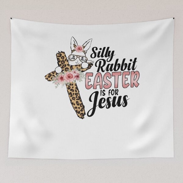 Item preview, Silly Rabbit Easter Is For Jesus Christian Bunny Easter Day designed and sold by MobyStickers.