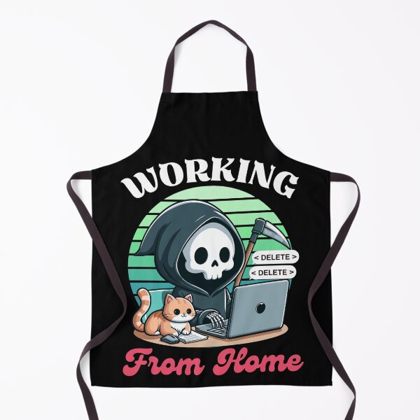 Item preview, Working From Home - Cute Reaper designed and sold by Kawaii-n-Spice.