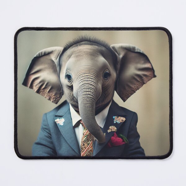 Item preview, Elephant - Dressed Cute Animals - Baby Animal Portrait designed and sold by 123animals.