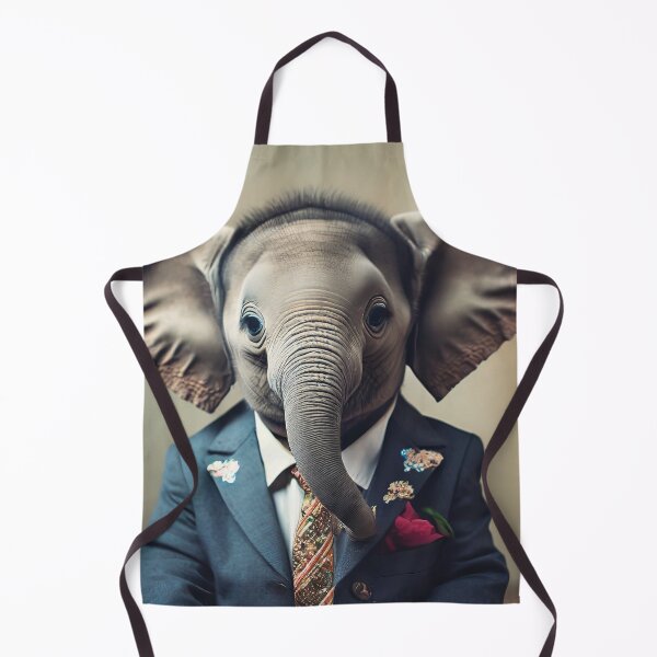 Item preview, Elephant - Dressed Cute Animals - Baby Animal Portrait designed and sold by 123animals.