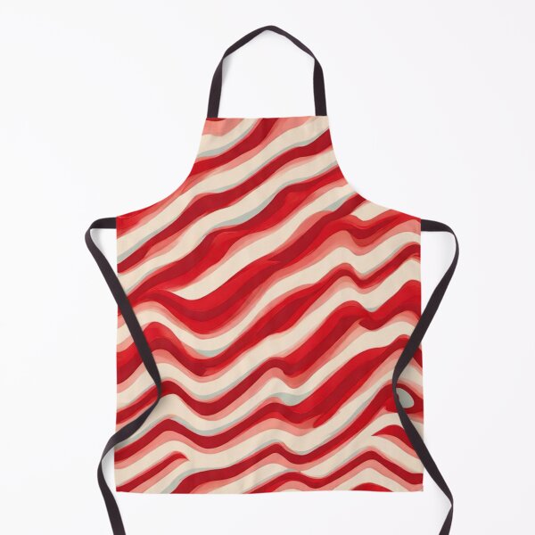 Item preview, Wave Pattern - Cherry Red White Wave - Curved Line designed and sold by PatternInArt.