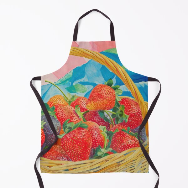 Item preview, Strawberries in a basket designed and sold by PricklyPeanut.
