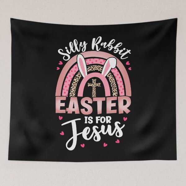 Item preview, Silly Rabbit Easter Is For Jesus Christian Bunny Easter Day designed and sold by MobyStickers.