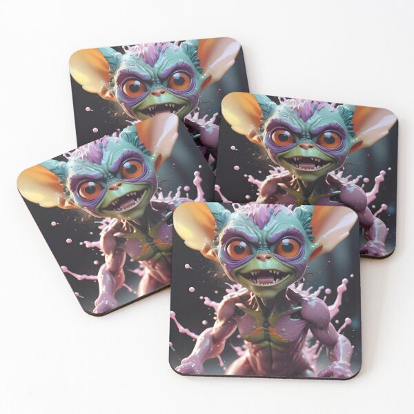 Artikelvorschau, Alien Gremlin Paint Splash Portrait entworfen und verkauft von TheArtOfPat.