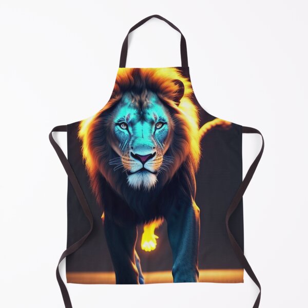 Aperçu de l'œuvre Vibrant Neon Lion - Electrifying Glow Art on Redbubble créée et vendue par craftyblinders9.