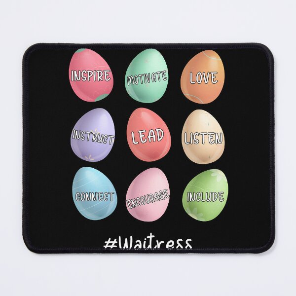 Item preview, Inspire Love Lead Waitress Christians Eggs Funny Easter designed and sold by MobyStickers.