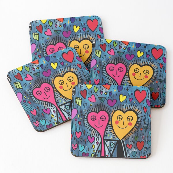 Item preview, Happy Love Couple Happy Valentines Day Abstract Pop Art designed and sold by sheprint.