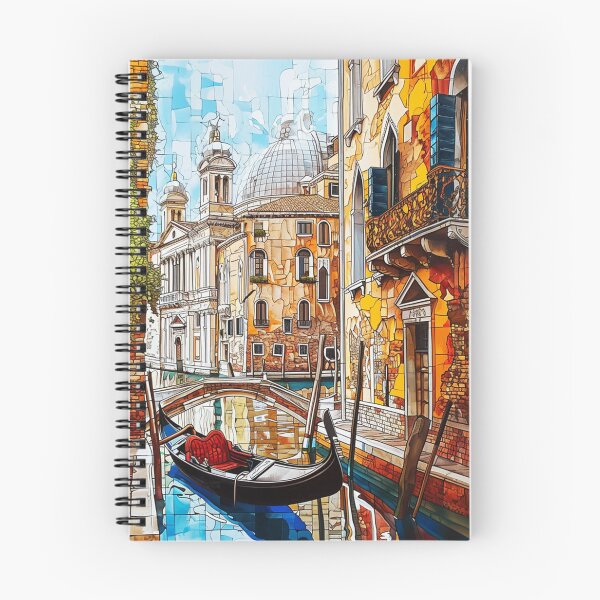 Artikelvorschau, Buntes Venedig Italien im Buntglaseffekt entworfen und verkauft von Linda Roisum.