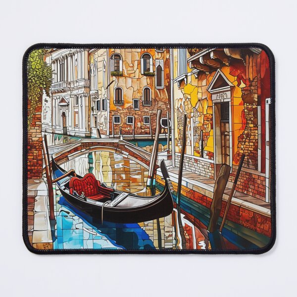 Item preview, Colorful Venice Italy in Stained Glass effect designed and sold by Linda Roisum.