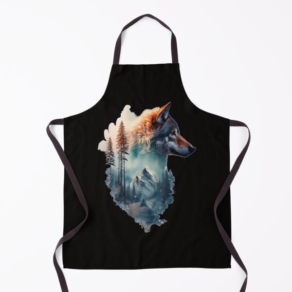 Item preview, Wolf Artistic Double Exposure Animal Motif Wolf Motif designed and sold by Zerberus71.