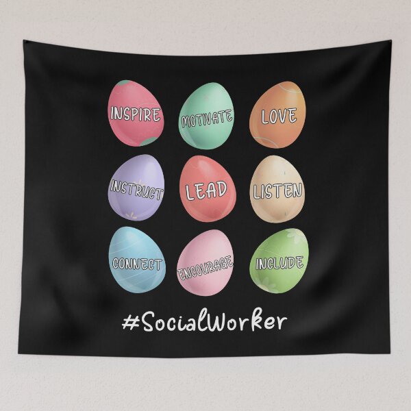 Item preview, Inspire Love Lead Social Worker Christians Eggs Funny Easter designed and sold by MobyStickers.