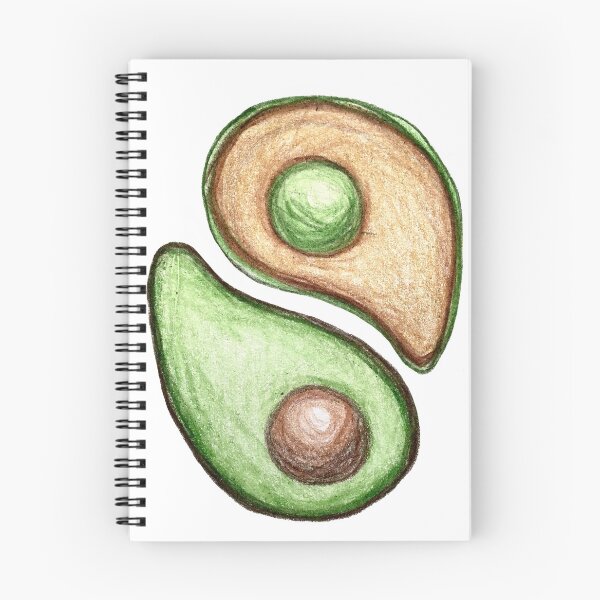 Item preview, avocado yin yang designed and sold by NitArtCafe.