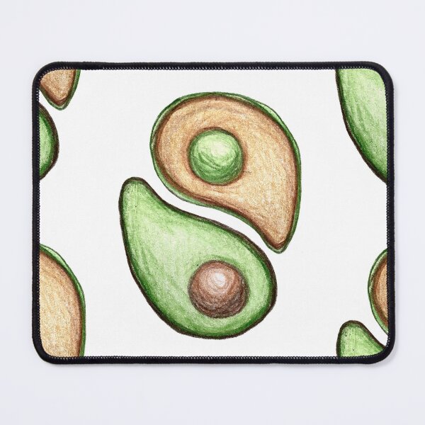 Item preview, avocado yin yang designed and sold by NitArtCafe.