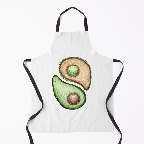 Item preview, avocado yin yang designed and sold by NitArtCafe.