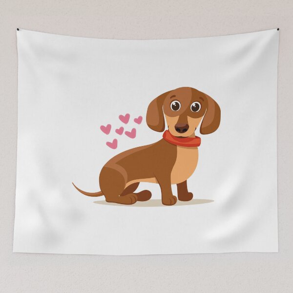 Item preview, Amor del perro salchicha designed and sold by OscarAndOphelia.