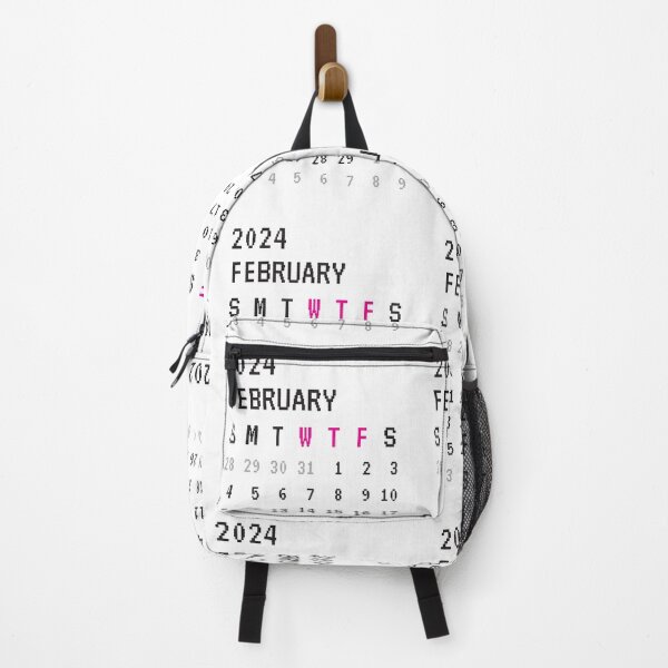 Item preview, Days in February "S M T W T F S" 2024 calendar month T-Shirt Design. designed and sold by poppiq.