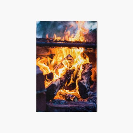 Raging Flames Art Board Print