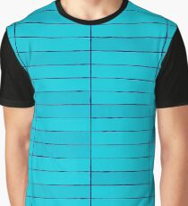 Blue Stone Tiles Texture Graphic T-Shirt