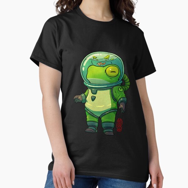 Item preview, deep diver frog asian artwork designed and sold by DingHuArt.