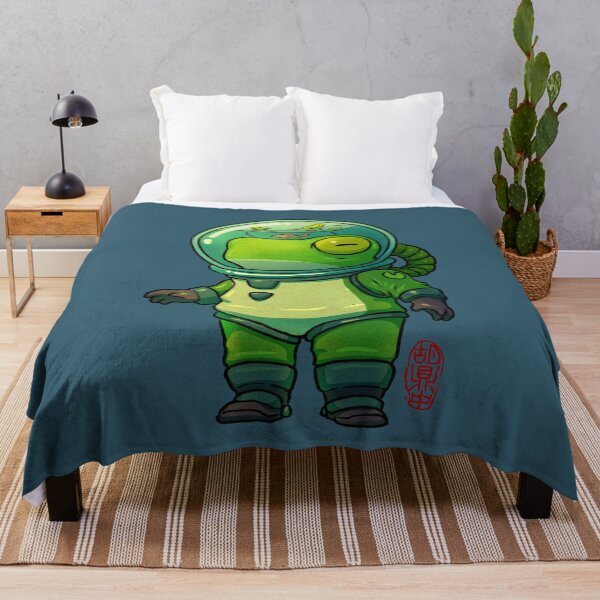Item preview, deep diver frog asian artwork designed and sold by DingHuArt.