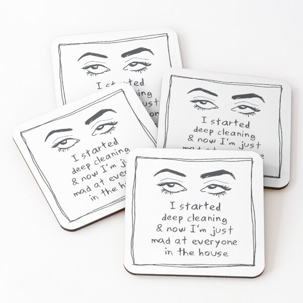 Item preview, Clean girl funny relatable quote designed and sold by Prerana Jain.
