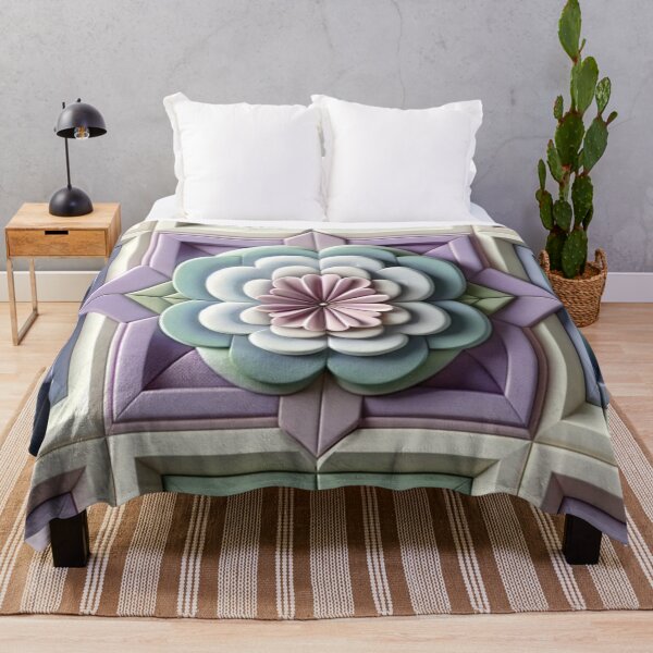Item preview,   Futuristic Geometric In Lilac, Sage Mint, Frog, Artwork designed and sold by mymagicstoreus.