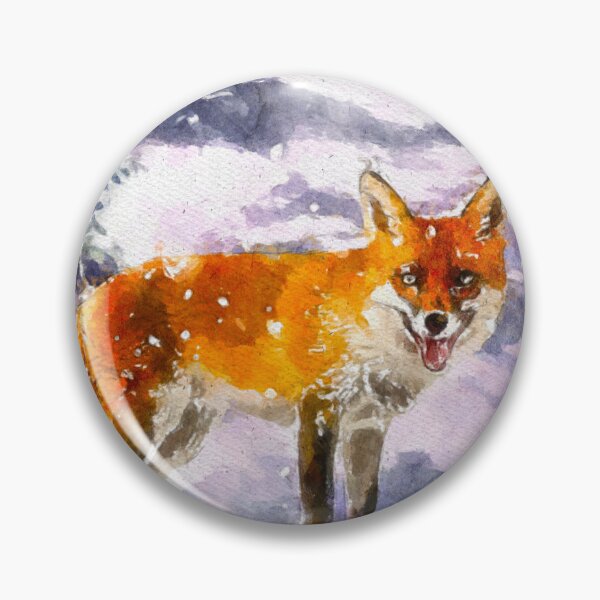 Item preview, Fox in Winter Watercolor designed and sold by Daniel Janda.