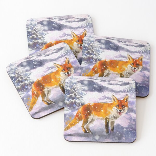 Item preview, Fox in Winter Watercolor designed and sold by Daniel Janda.