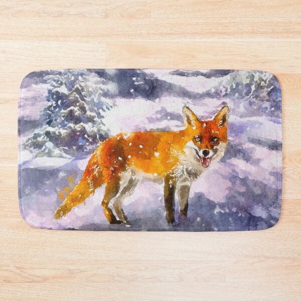 Item preview, Fox in Winter Watercolor designed and sold by Daniel Janda.