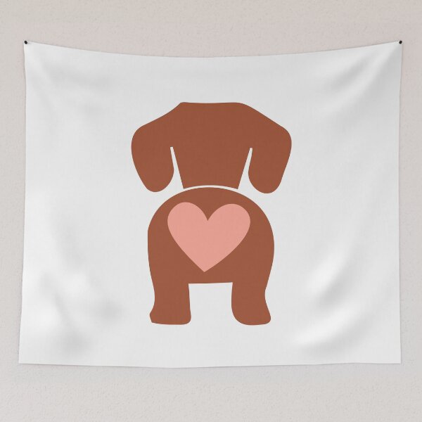 Item preview, Trasero del corazón de Doxie designed and sold by OscarAndOphelia.