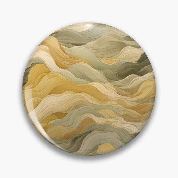 Item preview, Wave Pattern -  Green Yellow Retro Wave ; Curved Line designed and sold by PatternInArt.