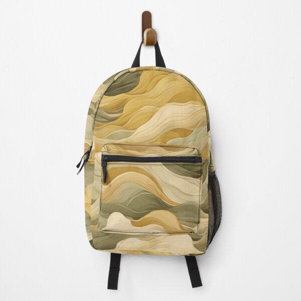 Item preview, Wave Pattern - Green Yellow Retro Wave ; Curved Line designed and sold by PatternInArt.