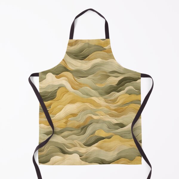 Item preview, Wave Pattern - Green Yellow Retro Wave ; Curved Line designed and sold by PatternInArt.