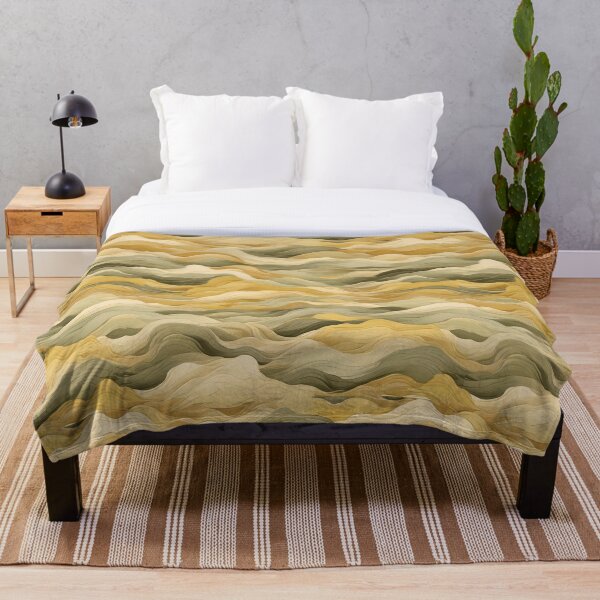 Item preview, Wave Pattern -  Green Yellow Retro Wave ; Curved Line designed and sold by PatternInArt.