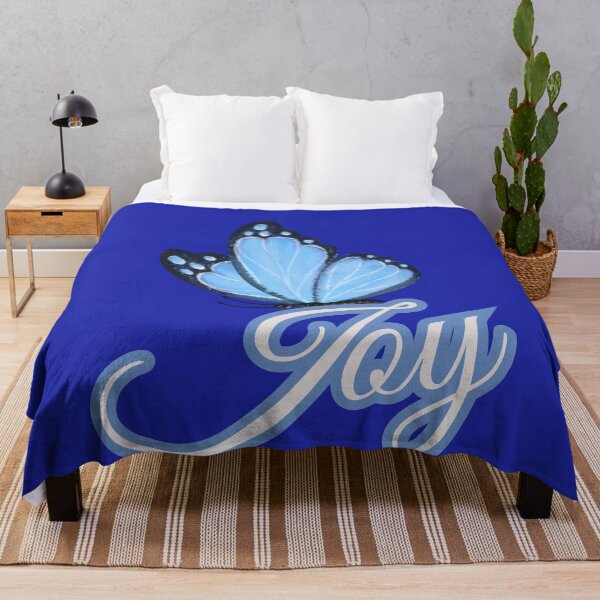 Item preview, Joy (Pastel Blue Butterfly Art) designed and sold by Tripp Art Studio.