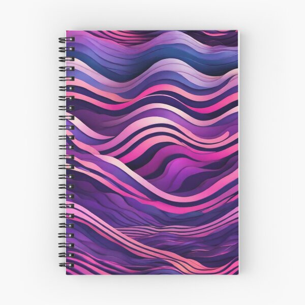 Item preview,  Wave Pattern -  Violet and Purple Retro Wave ; Curved Line designed and sold by PatternInArt.