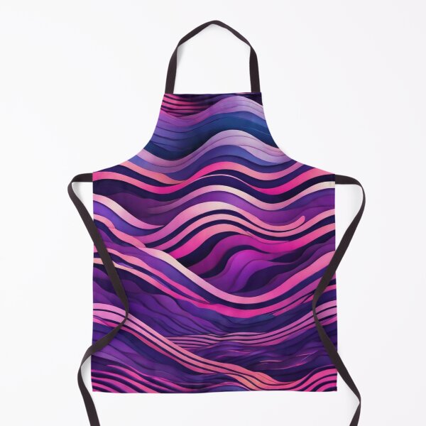 Item preview, Wave Pattern - Violet and Purple Retro Wave ; Curved Line designed and sold by PatternInArt.