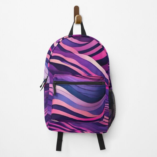 Item preview, Wave Pattern - Violet and Purple Retro Wave ; Curved Line designed and sold by PatternInArt.