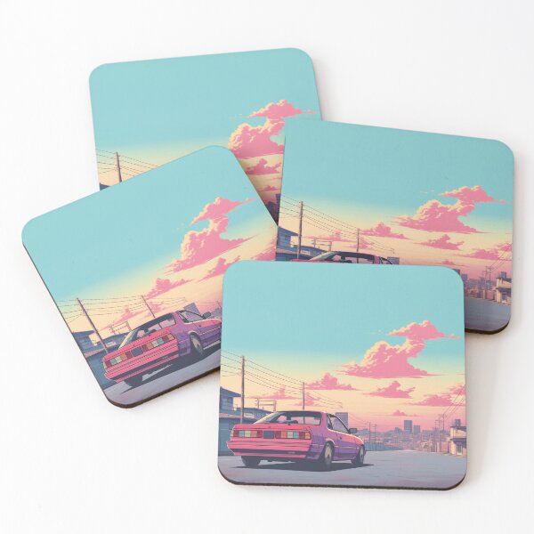 Item preview, Japanese street, manga, car anime illustration designed and sold by Mauswohn.