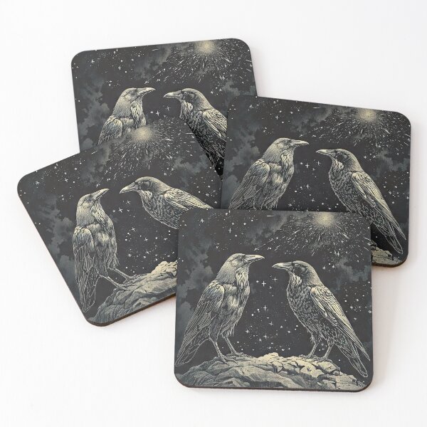 Item preview, Huginn and Muninn designed and sold by OccultDreams.