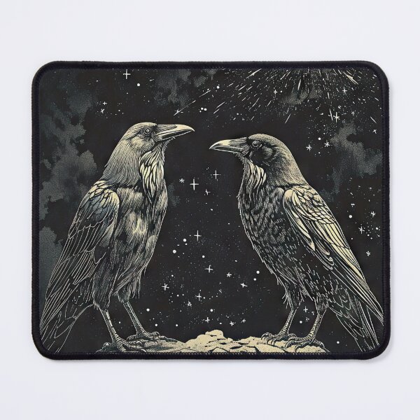 Item preview, Huginn and Muninn designed and sold by OccultDreams.