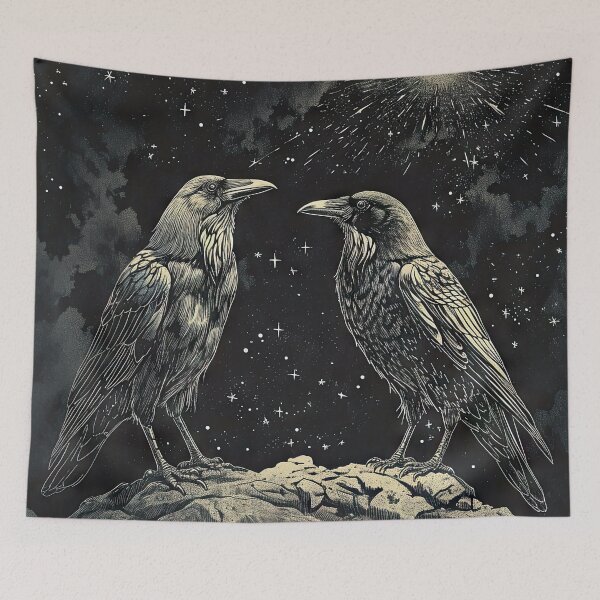 Item preview, Huginn and Muninn designed and sold by OccultDreams.