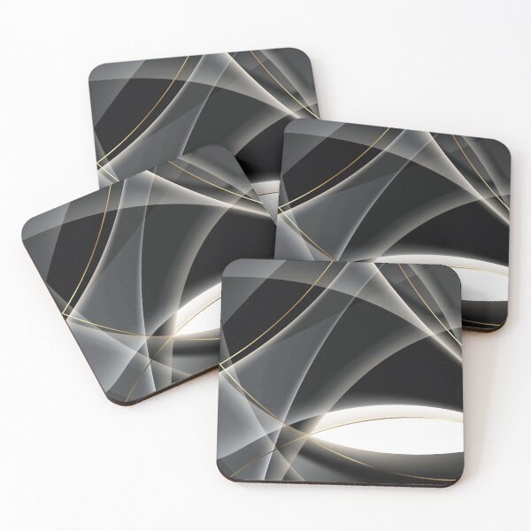 Item preview, Black background with golden lines designed and sold by LuckyCreative.